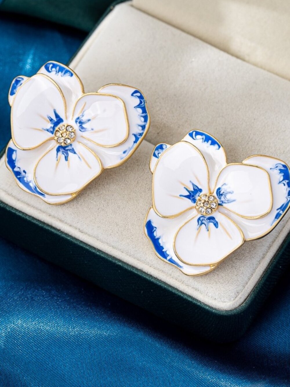 Alexis Bittar Enamel Painted Stud Earrings